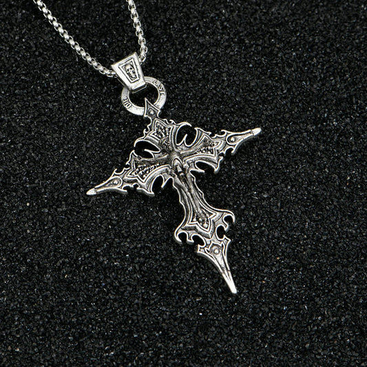 Gothic Cross Skull Necklace TWILRUS