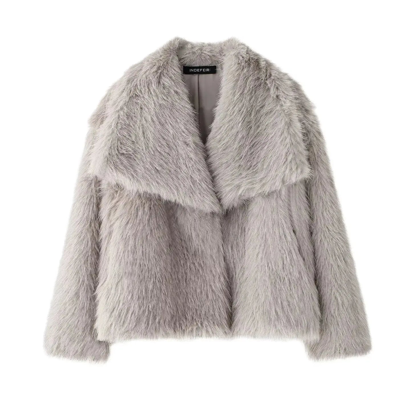 Cropped Faux Fur Coat TWILRUS