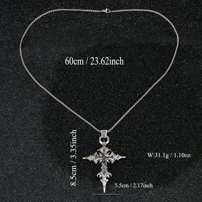 Gothic Cross Skull Necklace TWILRUS