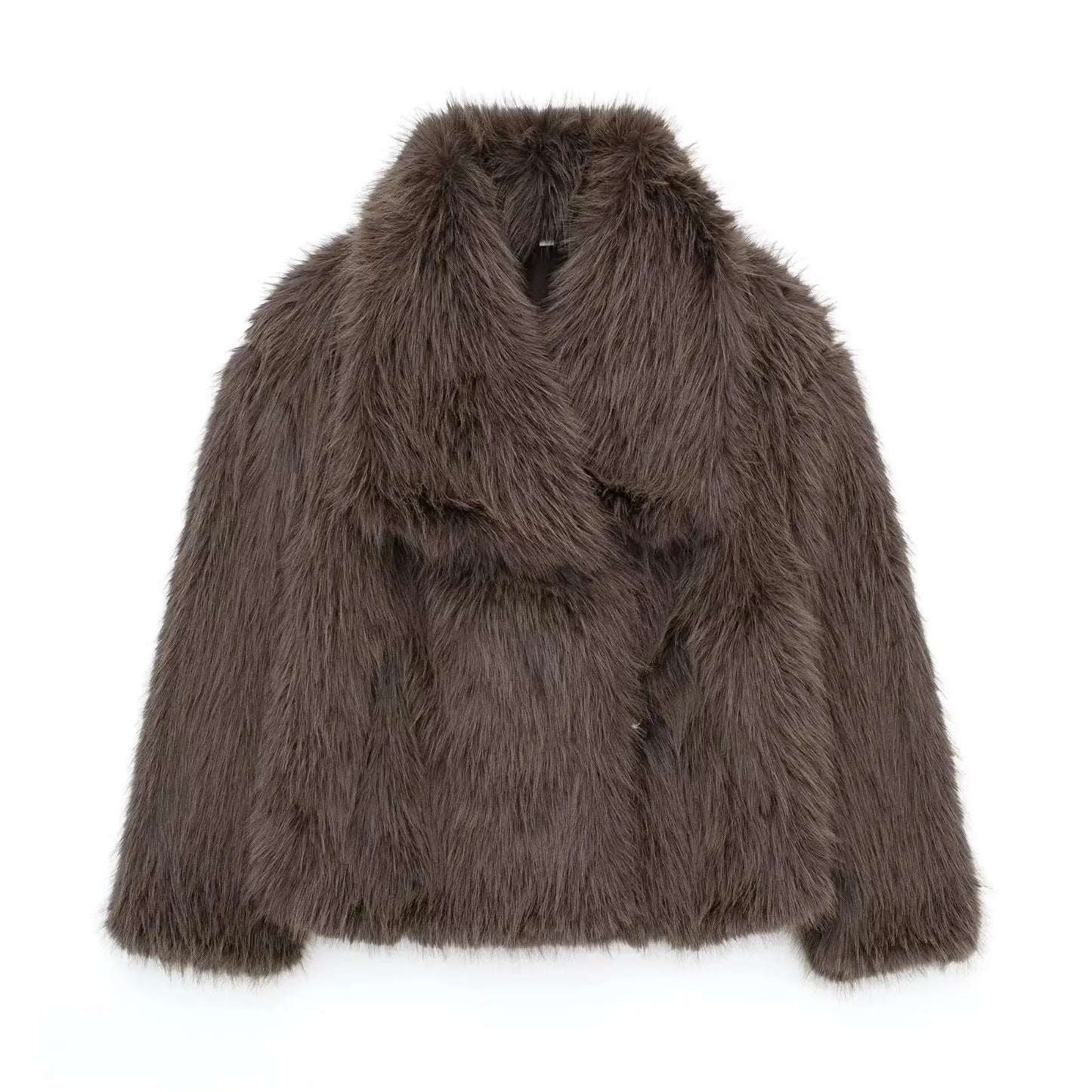 Cropped Faux Fur Coat TWILRUS