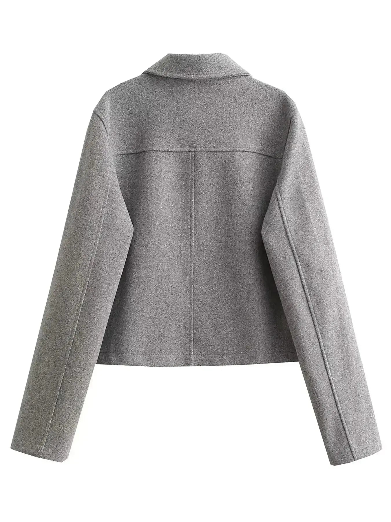 Aviator Wool Cropped Jacket TWILRUS