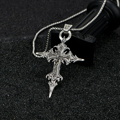 Gothic Cross Skull Necklace TWILRUS