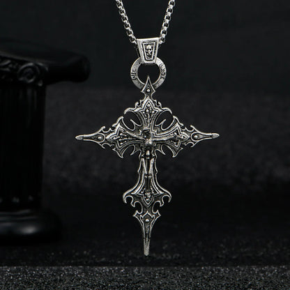 Gothic Cross Skull Necklace TWILRUS
