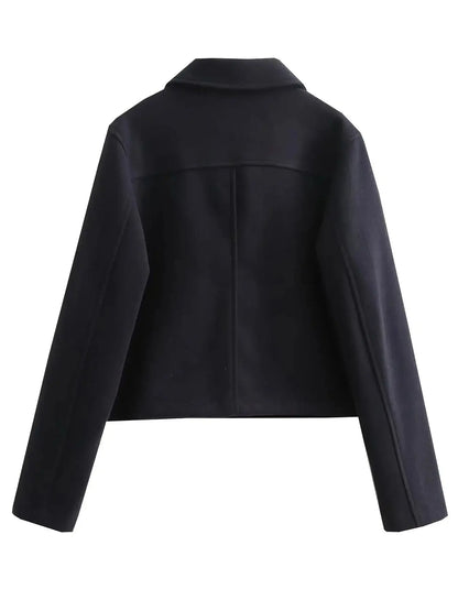 Aviator Wool Cropped Jacket TWILRUS