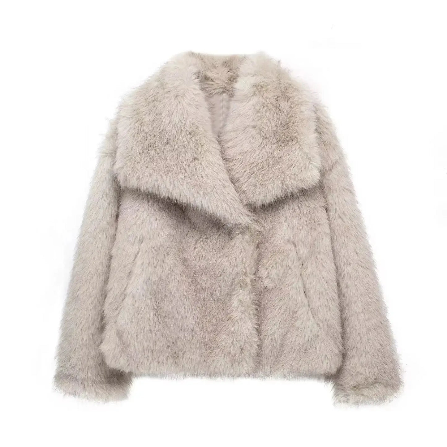 Cropped Faux Fur Coat TWILRUS