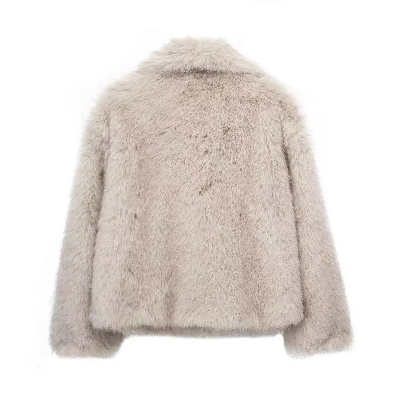 Cropped Faux Fur Coat TWILRUS