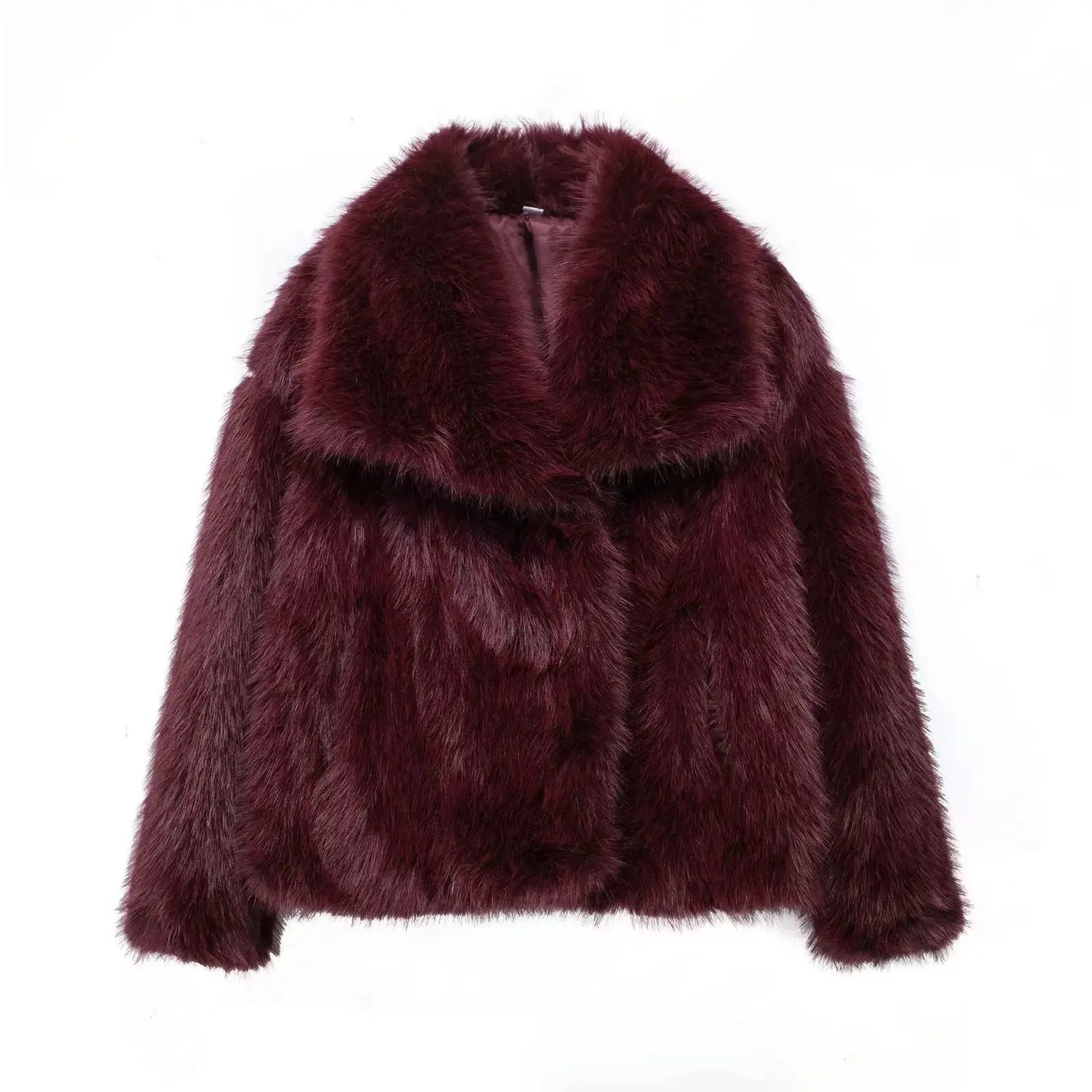 Cropped Faux Fur Coat TWILRUS