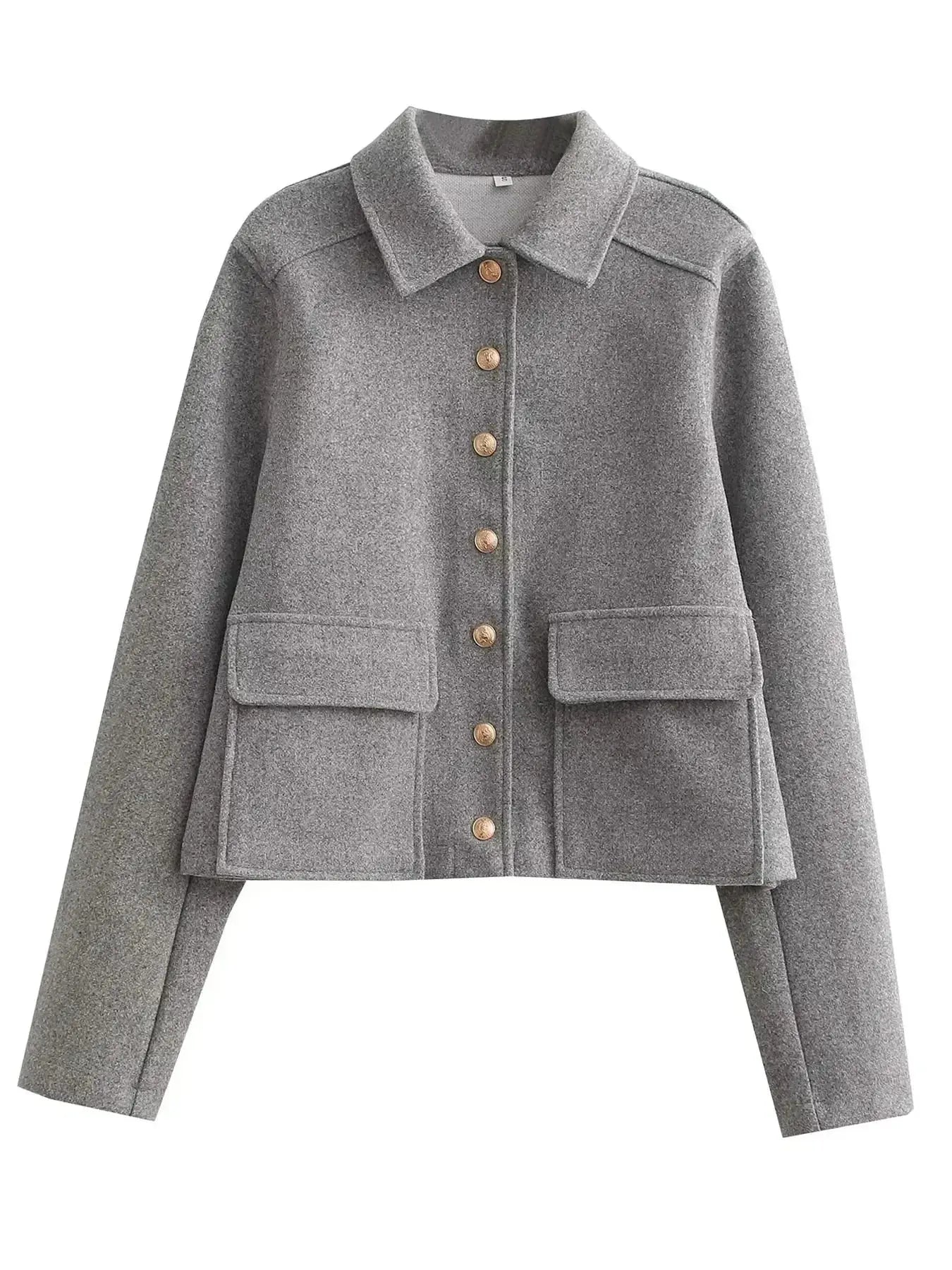 Aviator Wool Cropped Jacket TWILRUS