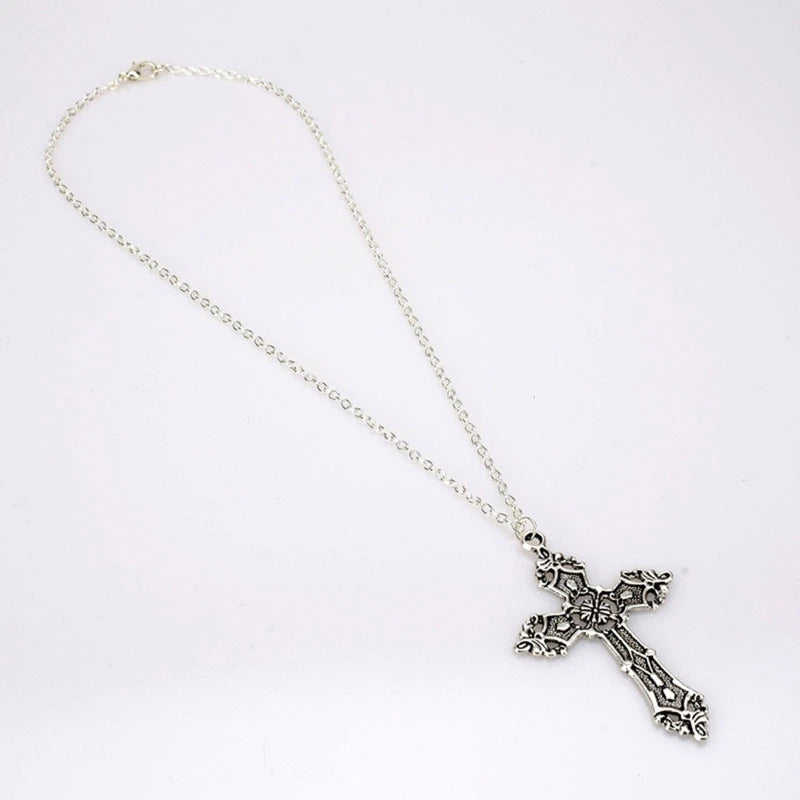 Gothic Cross Pendant Necklace TWILRUS