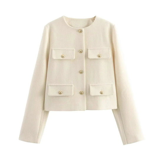 Classic Button Short Coat TWILRUS